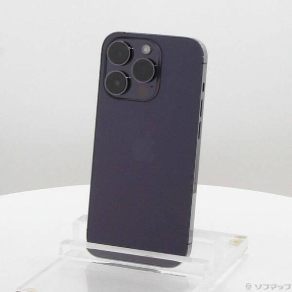 〔中古〕Apple(アップル) iPhone14 Pro 256GB ディープパープル MQ1E3J／A SIMフリー〔276-ud〕 | 
