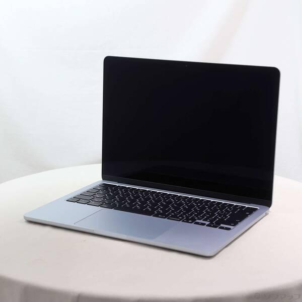 〔中古〕〔展示品〕 MacBook Air 13.6-inch Early-2025 MC6T4J／A Apple M4 10コアCPU_8コアGPU 16GB SSD256GB スカイブルー 〔26.3 Tahoe〕〔258-ud〕 | 