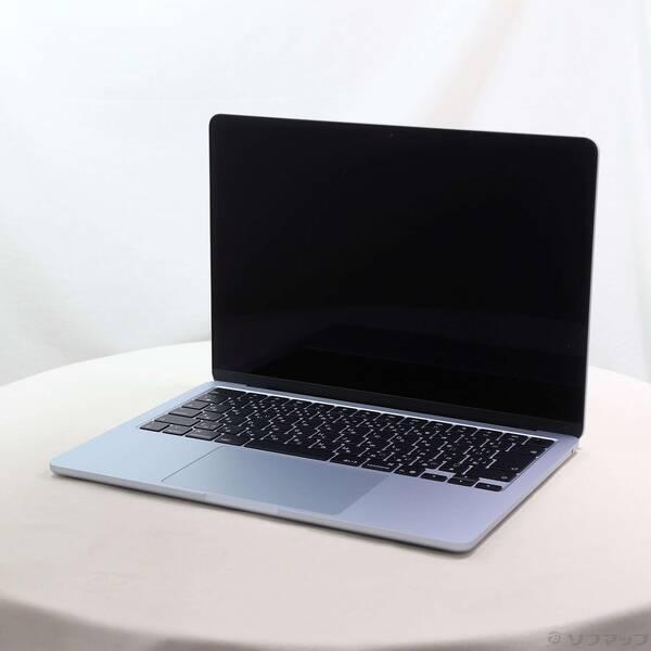 〔中古〕Apple(アップル) MacBook Air 13.6-inch Early-2025 MC6T4J／A Apple M4 10コアCPU_8コアGPU 16GB SSD256GB スカイブルー 〔26.3 Tahoe〕〔262-ud〕 | 