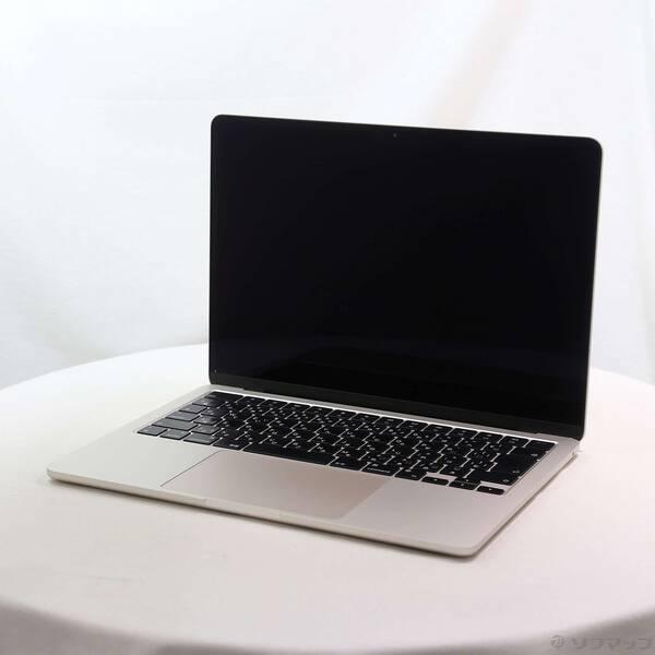 〔中古〕Apple(アップル) MacBook Air 13.6-inch Late-2024 MC7W4J／A Apple M2 8コアCPU_8コアGPU 16GB SSD256GB スターライト 〔26.3 Tahoe〕〔276-ud〕 | 