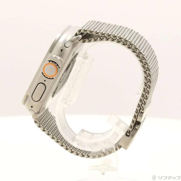 〔中古〕Apple(アップル) Apple Watch Ultra 3 GPS + Cellular 49mm ナチュラルチタニウムケース ナチュラルチタニウムミラネーゼループ〔344-ud〕 |  | 01