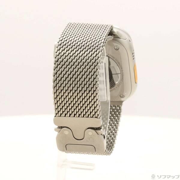 〔中古〕Apple(アップル) Apple Watch Ultra 3 GPS + Cellular 49mm ナチュラルチタニウムケース ナチュラルチタニウムミラネーゼループ〔344-ud〕 |  | 02