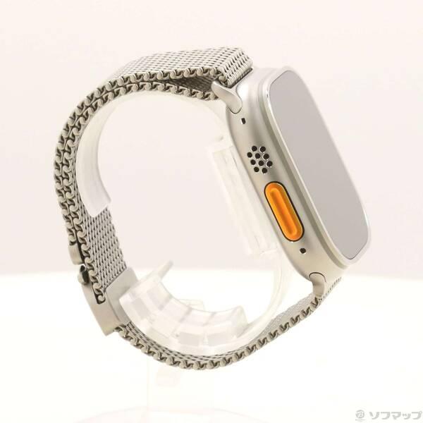 〔中古〕Apple(アップル) Apple Watch Ultra 3 GPS + Cellular 49mm ナチュラルチタニウムケース ナチュラルチタニウムミラネーゼループ〔344-ud〕 |  | 03