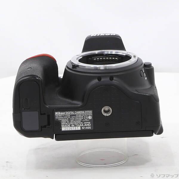 〔中古〕Nikon(ニコン) NIKON D5500 18-55 VRII 水晶体一揃いの道具 黒いこと〔276-ud〕