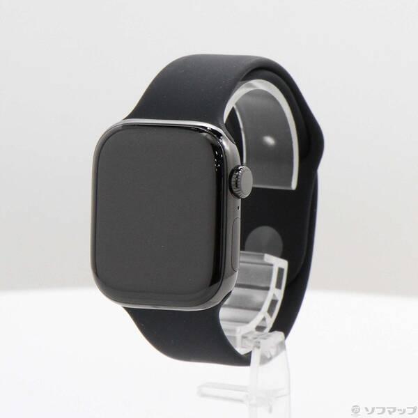 〔中古〕Apple(アップル) Apple Watch Series 10 GPS + Cellular 42mm スレートチタニウムケース ブラックスポーツバンド〔348-ud〕 | 