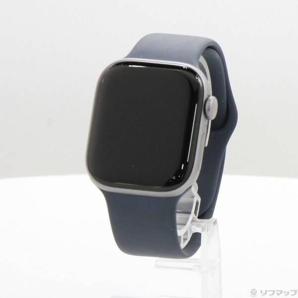 〔中古〕Apple(アップル) Apple Watch Series 11 GPS 42mm スペースグレイアルミニウムケース アンカーブルースポーツバンド〔344-ud〕 | 