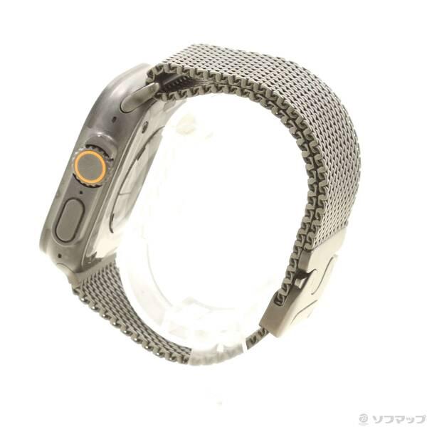 〔中古〕Apple(アップル) Apple Watch Ultra 3 GPS + Cellular 49mm ブラックチタニウムケース ブラックチタニウムミラネーゼループ〔344-ud〕 |  | 01