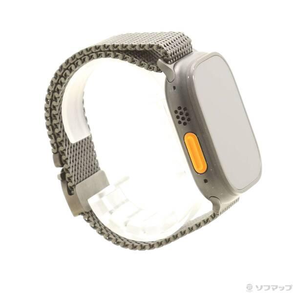 〔中古〕Apple(アップル) Apple Watch Ultra 3 GPS + Cellular 49mm ブラックチタニウムケース ブラックチタニウムミラネーゼループ〔344-ud〕 |  | 03