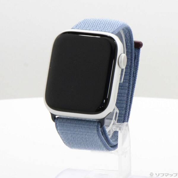 〔中古〕Apple(アップル) Apple Watch Series 9 GPS 45mm シルバーアルミニウムケース ウィンターブルースポーツループ〔276-ud〕 | 