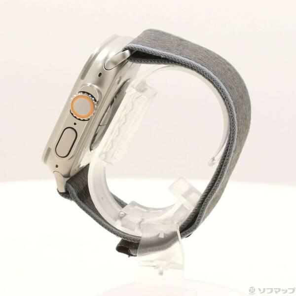 〔中古〕Apple(アップル) Apple Watch Ultra 2 GPS + Cellular 49mm チタニウムケース ブルー／ブラックトレイルループ〔344-ud〕 |  | 01