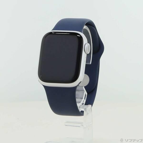 〔中古〕Apple(アップル) Apple Watch Series 9 GPS 41mm シルバーアルミニウムケース ストームブルースポーツバンド〔348-ud〕 | 