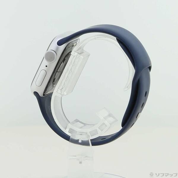 〔中古〕Apple(アップル) Apple Watch Series 9 GPS 41mm シルバーアルミニウムケース ストームブルースポーツバンド〔348-ud〕 |  | 01