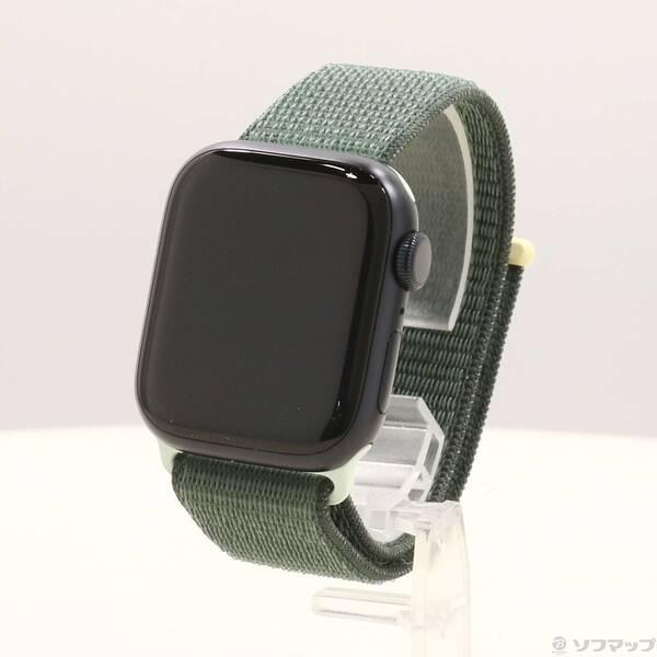 〔中古〕Apple(アップル) Apple Watch Series 9 GPS 41mm ミッドナイトアルミニウムケース サイプレススポーツループ〔348-ud〕 | 