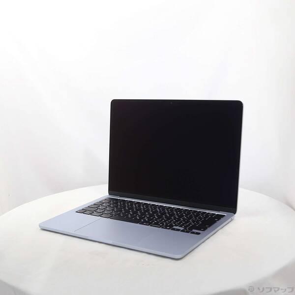 〔中古〕Apple(アップル) MacBook Air 13.6-inch Early-2025 MC6T4J／A Apple M4 10コアCPU_8コアGPU 16GB SSD256GB スカイブルー 〔26.3 Tahoe〕〔196-ud〕 | 