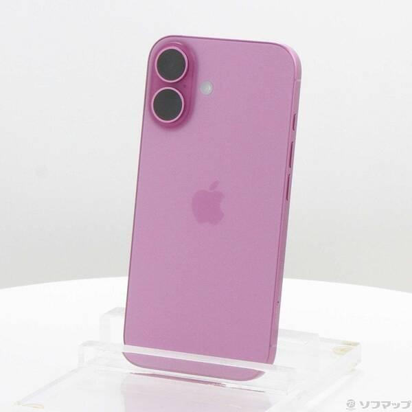 〔中古〕Apple(アップル) iPhone16 128GB ピンク MYDT3J／A SIMフリー〔196-ud〕 | 
