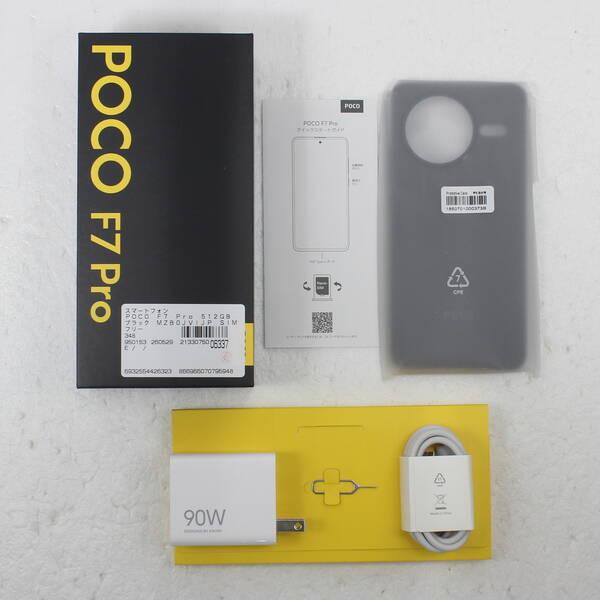 〔中古〕XIAOMI POCO F7 Pro 512GB ブラック MZB0JVIJP SIMフリー〔262-ud〕 |  | 04