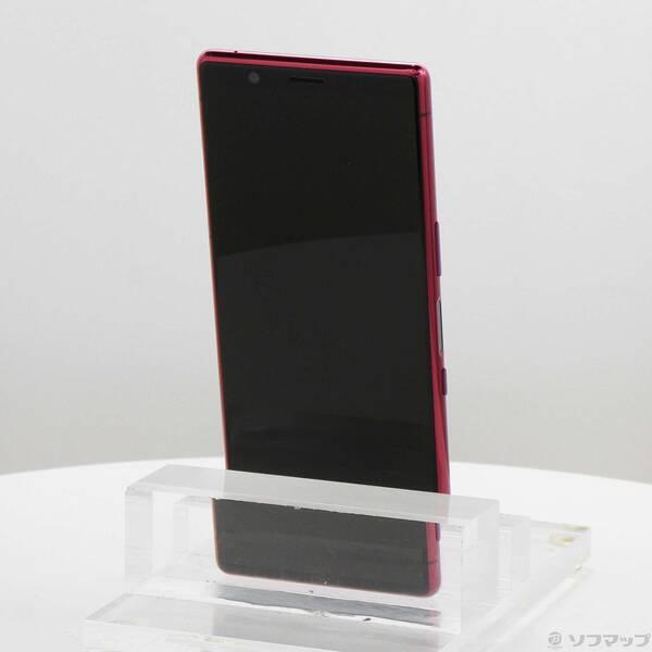 中古〕SONY(ソニー) Xperia 5 64GB レッド SOV41 auロック解除SIM