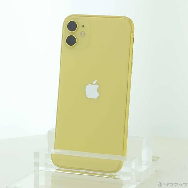 〔中古〕Apple(アップル) iPhone11 64GB イエロー MHDE3J／A SIMフリー〔251-ud〕 | 