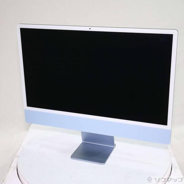 〔中古〕Apple(アップル) iMac 24-inch Late-2023 MQRR3J／A Apple M3 8コアCPU_10コアGPU 24GB SSD1TB ブルー 〔26.3 Tahoe〕〔262-ud〕 | 