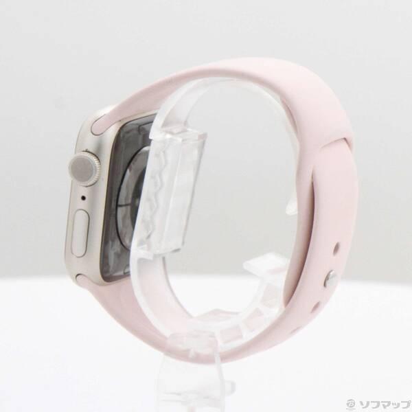 〔中古〕Apple(アップル) Apple Watch Series 9 GPS 41mm スターライトアルミニウムケース ライトピンクスポーツバンド〔348-ud〕 |  | 01