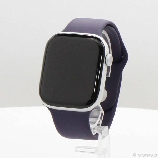 〔中古〕Apple(アップル) Apple Watch Series 11 GPS + Cellular 46mm シルバーアルミニウムケース パープルフォグスポーツバンド〔198-ud〕 | 