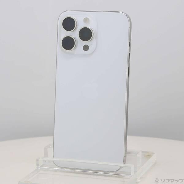〔中古〕Apple(アップル) iPhone15 Pro Max 256GB ホワイトチタニウム MU6Q3J／A SIMフリー〔262-ud〕 | 