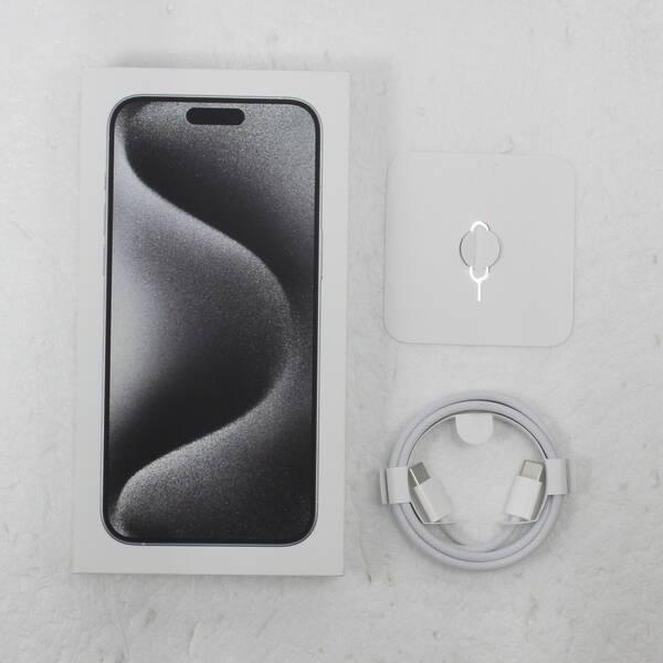 〔中古〕Apple(アップル) iPhone15 Pro Max 256GB ホワイトチタニウム MU6Q3J／A SIMフリー〔262-ud〕 |  | 04