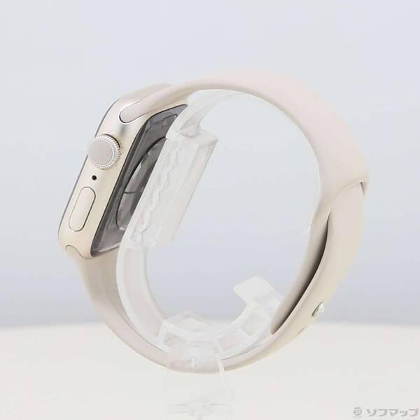 〔中古〕Apple(アップル) Apple Watch Series 8 GPS 41mm スターライトアルミニウムケース スターライトスポーツバンド〔352-ud〕 |  | 01