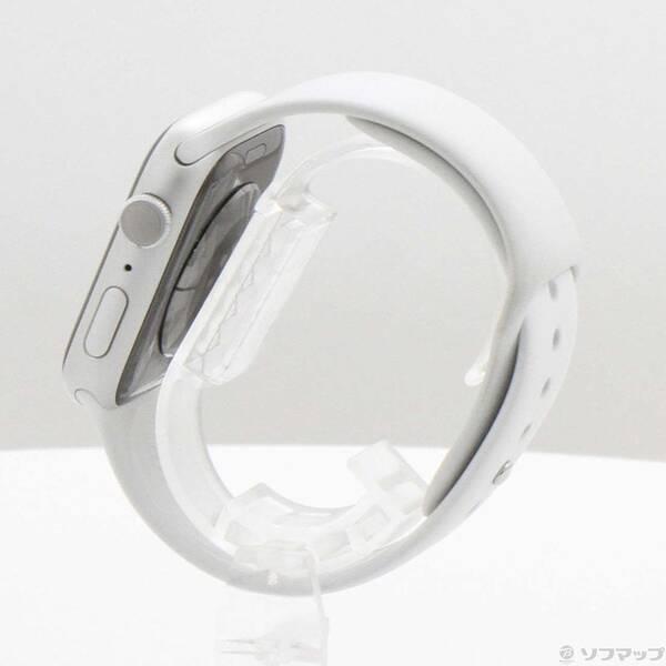 〔中古〕Apple(アップル) Apple Watch Series 8 GPS 45mm シルバーアルミニウムケース ホワイトスポーツバンド〔352-ud〕 |  | 01