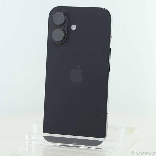 〔中古〕Apple(アップル) iPhone16 128GB ブラック MYDQ3J／A SIMフリー〔297-ud〕 | 