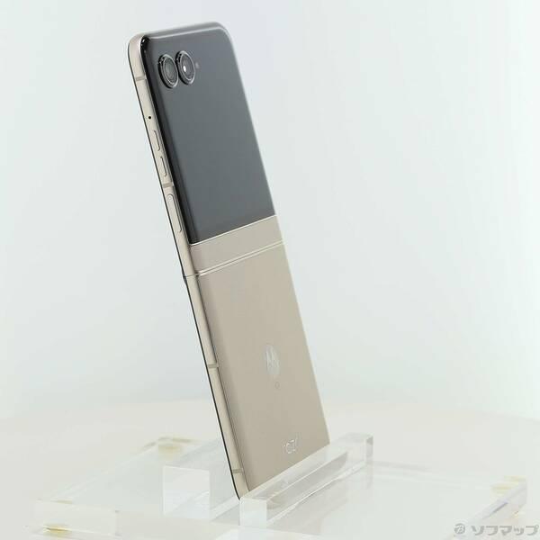 〔中古〕Motorola(モトローラ) motorola razr 50s 256GB サンドクリーム MOSAJ2 Softbank SIMフリー〔258-ud〕 |  | 03