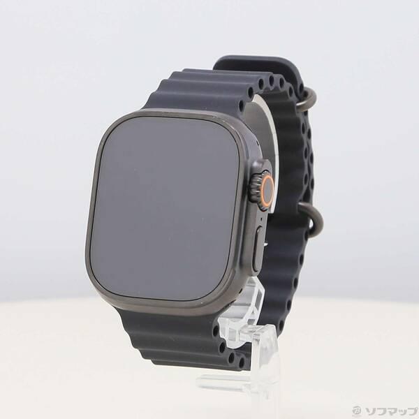 〔中古〕Apple(アップル) Apple Watch Ultra 3 GPS + Cellular 49mm ブラックチタニウムケース ブラックオーシャンバンド〔377-ud〕 | 