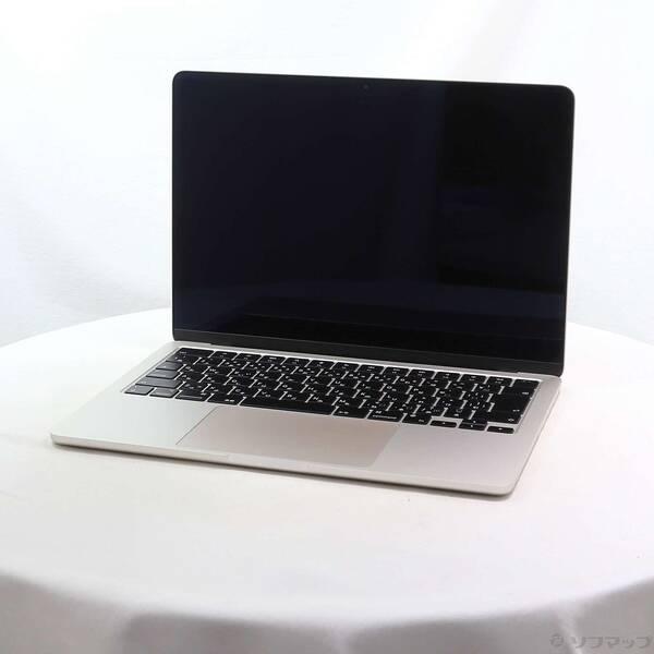 〔中古〕〔展示品〕 MacBook Air 13.6-inch Late-2024 MC7W4J／A Apple M2 8コアCPU_8コアGPU 16GB SSD256GB スターライト 〔26.3 Tahoe〕〔258-ud〕 | 