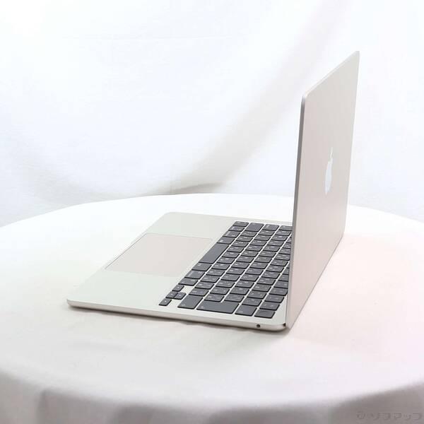 〔中古〕〔展示品〕 MacBook Air 13.6-inch Late-2024 MC7W4J／A Apple M2 8コアCPU_8コアGPU 16GB SSD256GB スターライト 〔26.3 Tahoe〕〔258-ud〕 |  | 01