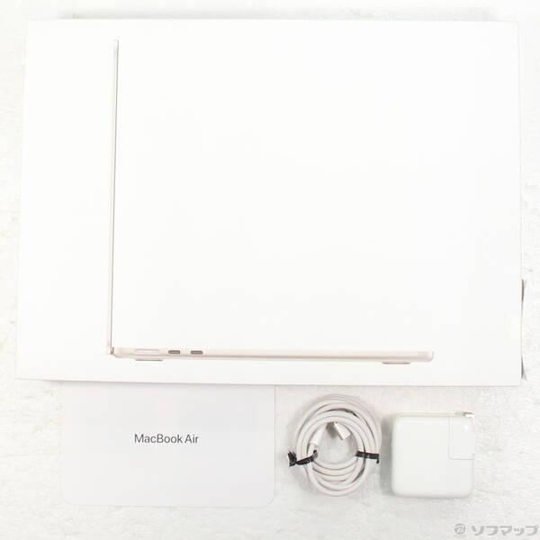 〔中古〕〔展示品〕 MacBook Air 13.6-inch Late-2024 MC7W4J／A Apple M2 8コアCPU_8コアGPU 16GB SSD256GB スターライト 〔26.3 Tahoe〕〔258-ud〕 |  | 04