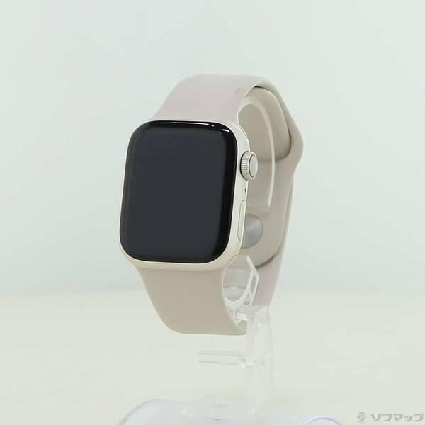 〔中古〕Apple(アップル) Apple Watch Series 8 GPS + Cellular 41mm スターライトアルミニウムケース スターライトスポーツバンド〔377-ud〕 | 