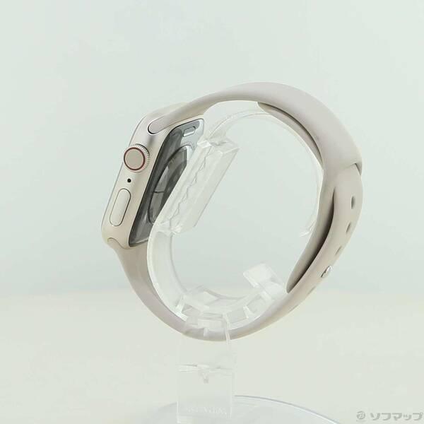 〔中古〕Apple(アップル) Apple Watch Series 8 GPS + Cellular 41mm スターライトアルミニウムケース スターライトスポーツバンド〔377-ud〕 |  | 01
