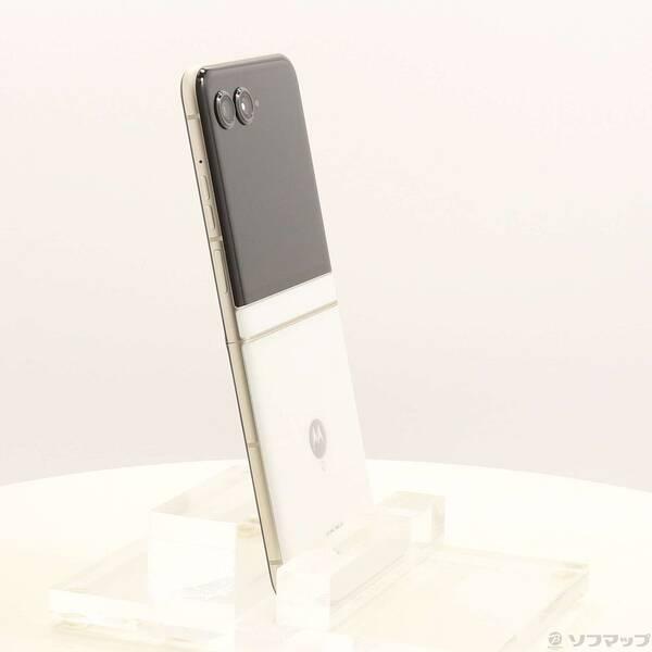 〔中古〕Motorola(モトローラ) motorola razr 50d 256GB ホワイトマーブル M-51E docomo SIMフリー〔258-ud〕 |  | 03