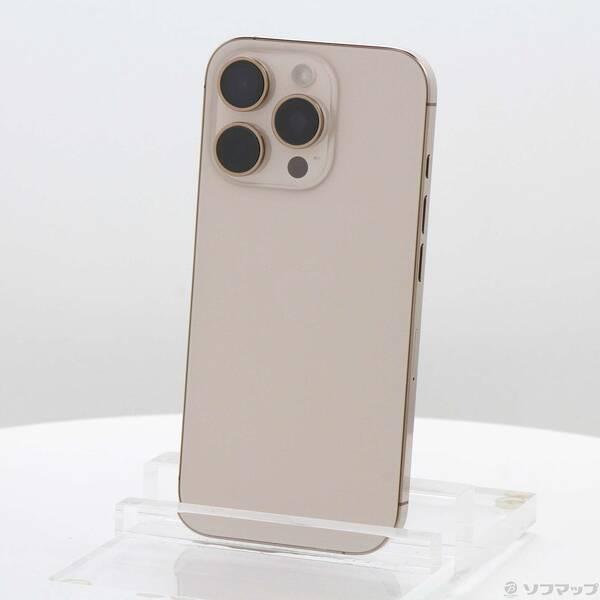 〔中古〕Apple(アップル) iPhone16 Pro 128GB デザートチタニウム MYMX3J／A SIMフリー〔377-ud〕 | 