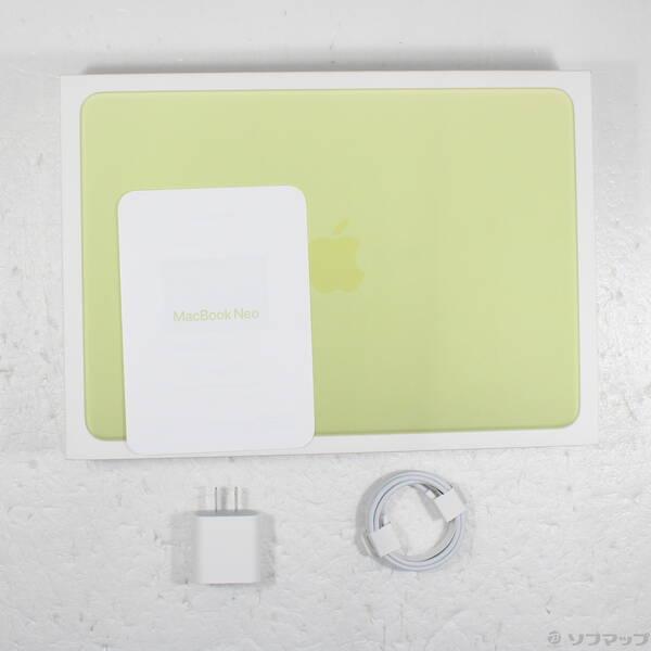 〔中古〕Apple(アップル) MacBook Neo 13-inch Early-2026 MHFE4J／A Apple A18 Pro 6コアCPU_5コアGPU 8GB SSD512GB シトラス 〔26.3 Tahoe〕〔377-ud〕 |  | 04
