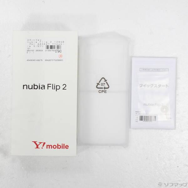〔中古〕ZTE nubia Flip 2 128GB ブルー A404ZT Y!mobile SIMフリー〔262-ud〕 |  | 04