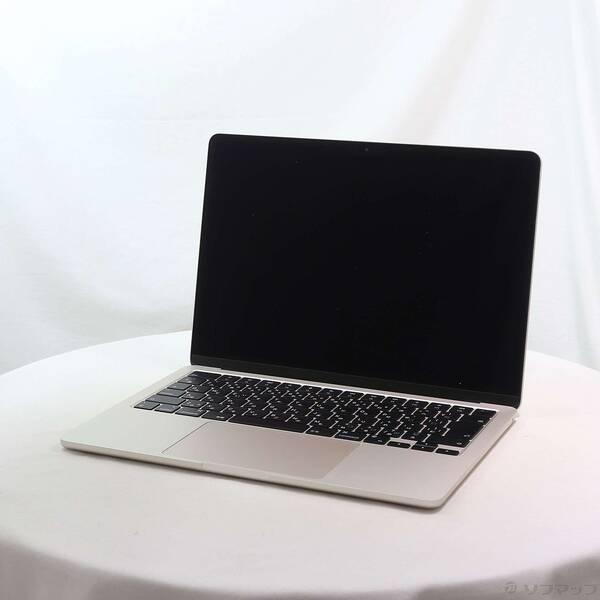 〔中古〕Apple(アップル) MacBook Air 13.6-inch Mid-2022 MLY23J／A Apple M2 8コアCPU_10コアGPU 8GB SSD512GB スターライト 〔26.3 Tahoe〕〔258-ud〕 | 