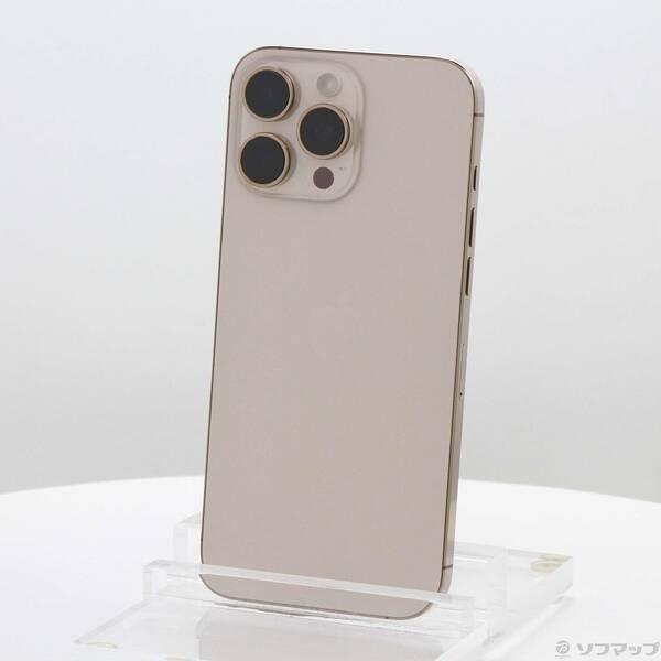 〔中古〕Apple(アップル) iPhone16 Pro Max 256GB デザートチタニウム MYWJ3J／A SIMフリー〔377-ud〕 | 