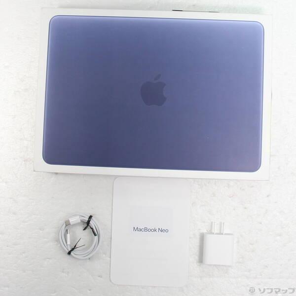 〔中古〕Apple(アップル) MacBook Neo 13-inch Early-2026 MHFF4J／A Apple A18 Pro 6コアCPU_5コアGPU 8GB SSD256GB インディゴ 〔26.3 Tahoe〕〔258-ud〕 |  | 04