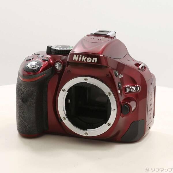 〔中古〕Nikon(ニコン) NIKON D5200 ボディ (レッド)〔276-ud〕 | 