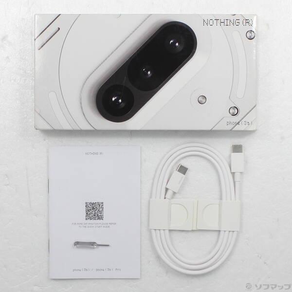 〔中古〕Nothing Phone (3a) 128GB ホワイト A10400155 SIMフリー〔262-ud〕 |  | 04