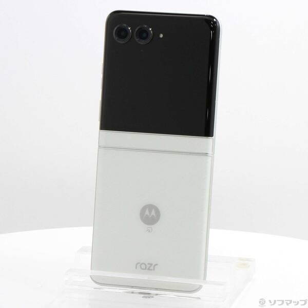 〔中古〕Motorola(モトローラ) 〔展示品〕 motorola razr 60 512GB ライトスカイホワイト PB8E0002JP SIMフリー〔344-ud〕 | 