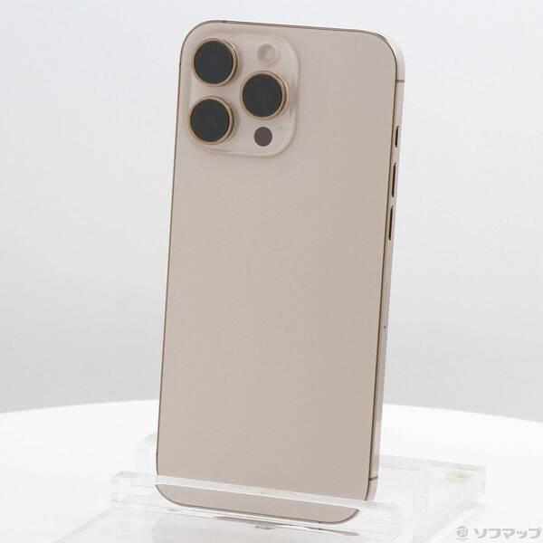 〔中古〕Apple(アップル) iPhone16 Pro Max 256GB デザートチタニウム MYWJ3J／A SIMフリー〔198-ud〕 | 