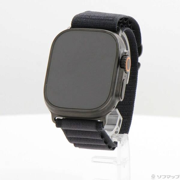 〔中古〕Apple(アップル) Apple Watch Ultra 3 GPS + Cellular 49mm ブラックチタニウムケース ブラックアルパインループ〔377-ud〕 | 