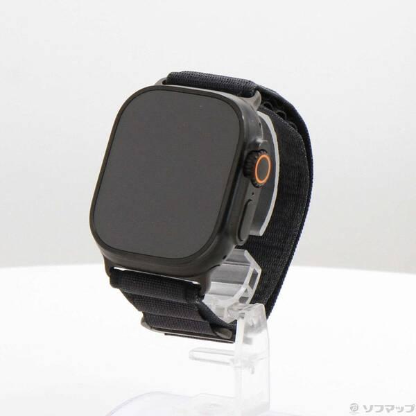 〔中古〕Apple(アップル) Apple Watch Ultra 3 GPS + Cellular 49mm ブラックチタニウムケース ブラックアルパインループ〔377-ud〕 | 